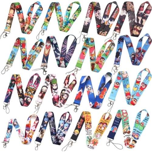 DZ800 Anime Fans Lanyards for Key Neck Strap For Card Badge Gym Key Chain Lanyard Key Holder DIY Hang Rope Keychain wholesale1