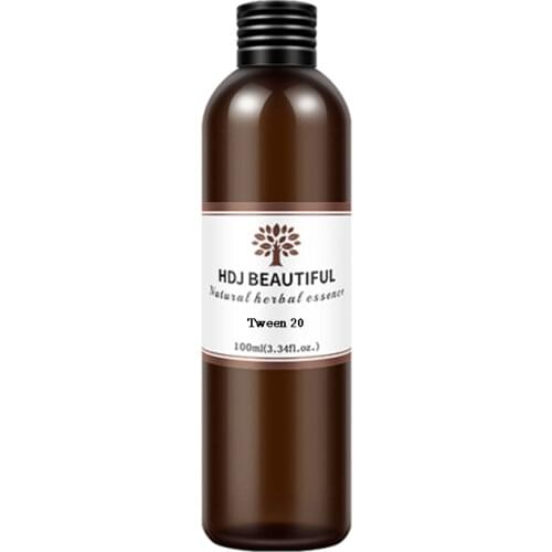 Cosmetics skin care ingredients Tween 20 essential oil emulsifier 100ml-500ml