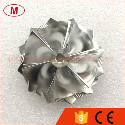 GT15-25 High Preformance Turbo Turbocharger Aluminum 2618/Milling/Billet Compressor wheel 51.90/64.00mm 6+6 blades Forward
