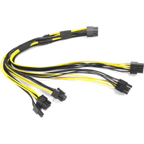Computer Server GPU Video Card Power Cable PSU 8P to PCI-E 4X8Pin(6+2) Power Supply Cable for Inspur 5468M5 TGC-1828-V5