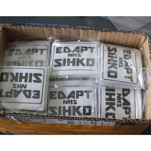 Fashion custom self adhesive decorative promotional polycarbonate cartoon labels