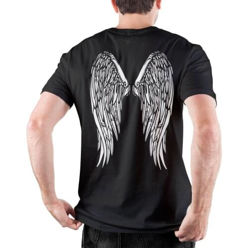 Men Majestic Angel Wings Super Natural T Shirts Cotton Tops Novelty Short Sleeve O Neck Tee Shirt Printed T-Shirts
