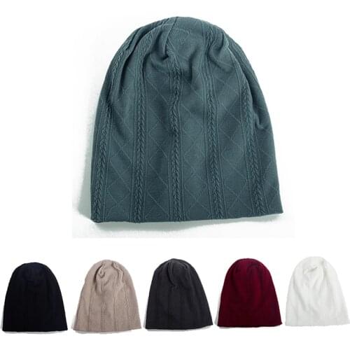 Mans Ribbed Winter Warm Soft Beanies Hats Autumn Womans Outdoor Casual Elastic Fashion Skullies Bucket Caps Bonnet Balaclava