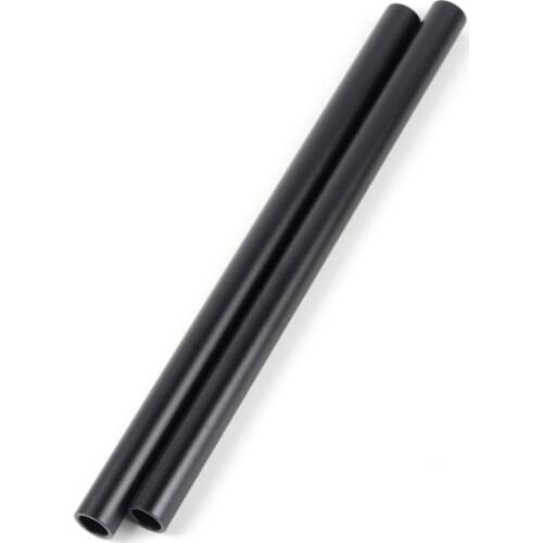 30cm 12" Long Aluminium Metal Diameter 19mm Rod Rail Tube fr Follow Focus 4K HDV Camcorder Rig DSLR Support Camera Studio EVF