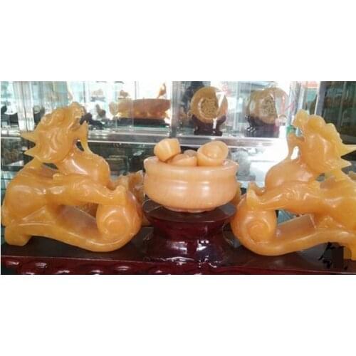 Natural rice topaz jade cornucopia poly financial array living room bedroom entrance decoration opening gift