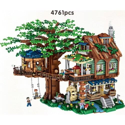 2020 Brand New MOC Tree House The Time Room Building Blocks Bricks Creative Cities Street View Toys for Kids Christmas Gifts