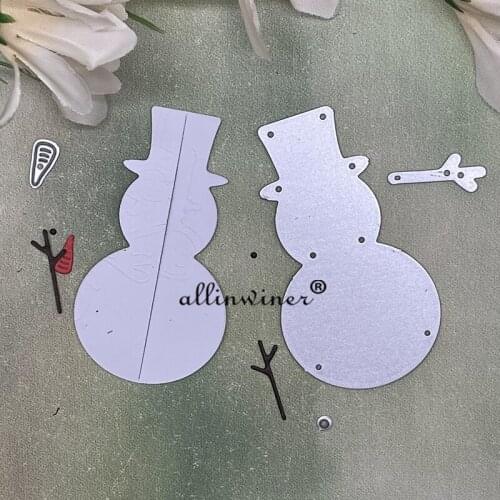 Christmas snowman Metal Cutting Dies Stencils Die Cut for DIY Scrapbooking Album Paper Card Embossing