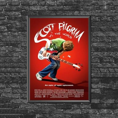 Scott Pilgrim vs. the World - Comedy Cinema Movie Poster Canvas Art Print Wall Painting Home Decoration (No Frame)
