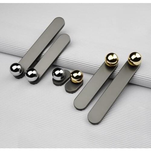 Modern Gold Handles for Cabinets and Drawers Zinc Allloy Furniture Handles Drawer Handles Chrome Kitchen Dressing Table Pulls