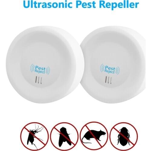 US/EU plug Pest Control Ultrasonic Repellent -Electronic Plug -In Electronic Mosquito Repeller Cockroach Mouse Pest Killer
