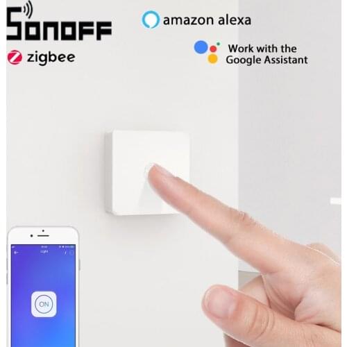 SONOFF SNZB-01 Zigbee Smart Button Switch Low-Battery Notification on eWeLink App For ZBBridge Work with Alexa Google Home