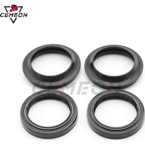 Fork seal For Kawasaki Ninja 250/300 EX250A EX300A EX300B Motorcycle front shock absorber front fork oil seal and dust cap