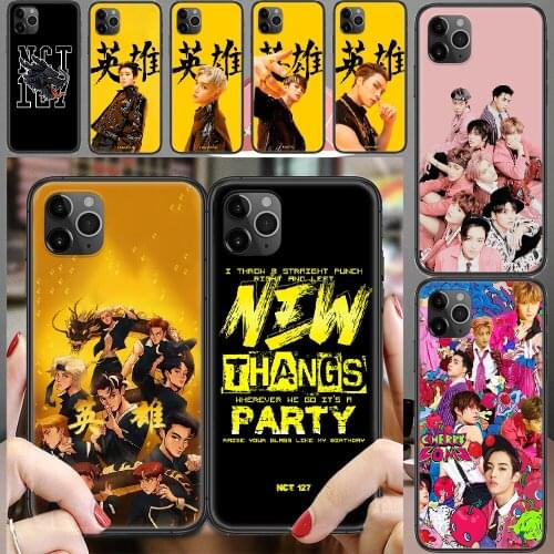 Nct127 NCT 127 Neo Zone Phone Case Cover Hull For iphone 5 5s se 2 6 6s 7 8 12 mini plus X XS XR 11 PRO MAX black art waterproof
