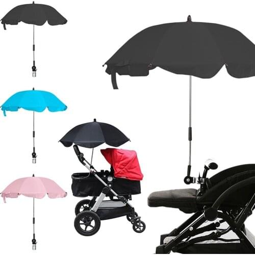 UV Protection Rainproof Baby Infant Stroller Cover Umbrella Can Be Bent Freely Does Not Rust Universal Stroller Accessories