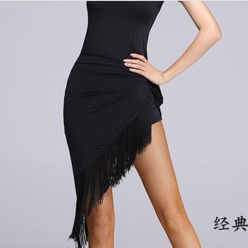 Latin dance dress Skirt Triangle Tassel practice Women