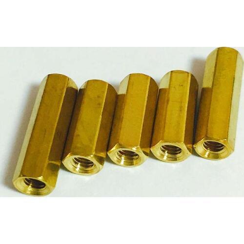 10PCS Hexagon Pillars Cu Stud Motherboard Copper Column Isolation Chassis Copper Column Copper Column Nuts M3 *35