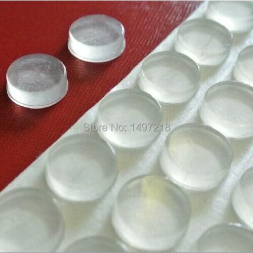 180 PCS 16mm x 5mm clear anti slip silicone rubber plastic bumper damper shock absorber 3M self-adhesive silicone feet pads