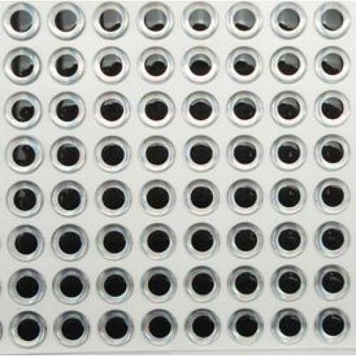 90pcs 14mm Silver 3D Holographic Fishing Lure Eyes,Fly Tying, Jigs, Craft, Dolls