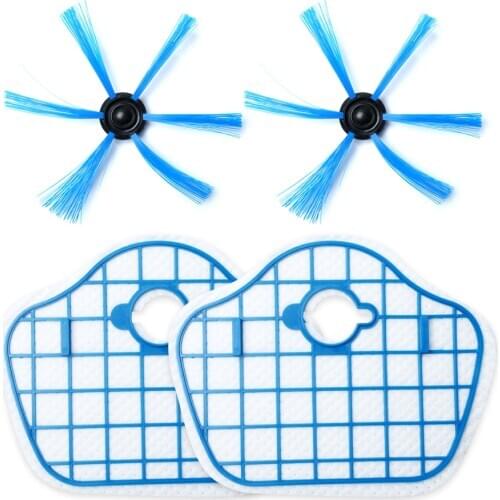 Vacuum Cleaner Side Brush & HEPA Filter Screen for Philips Robot FC8013 FC8774 FC8772 FC8776 Vacuum Cleaner Accessories