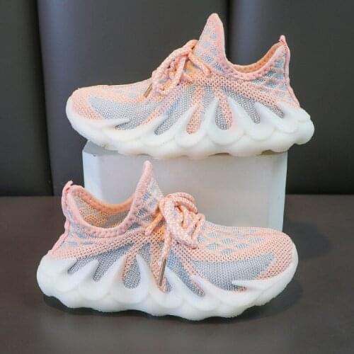 Toddler Infant Sport Shoes Autumn 1-8 Years Children Fashion Sneakers Girls Boys Air Mesh Breathable Outdoor Running Shoes 21-32