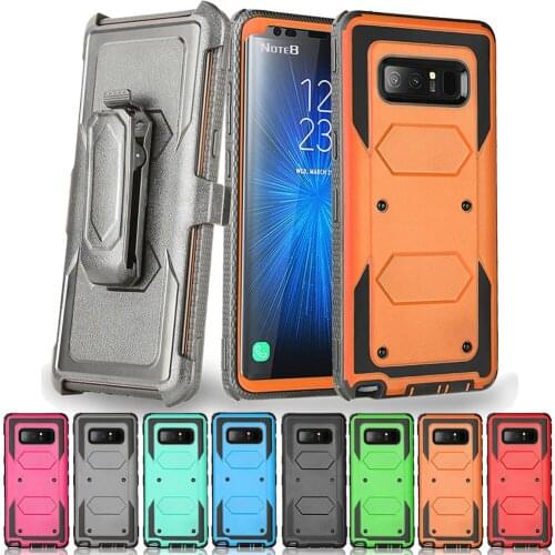 For Samsung Galaxy Note 8 Case Heavy Duty Hybrid Rugged Case With Belt Clip Shockproof Holster Cover For Samsung Galaxy Note 8