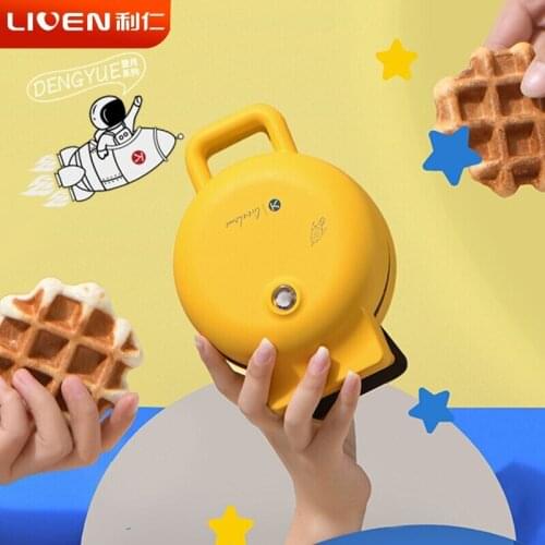 220V Electric Baking Pan Household Double-sided Heating Sandwich Maker Cake Maker Breakfast Maker Waffle Maker Light Food Maker