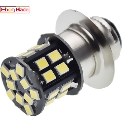 1Pcs P15D H6W Motorcycle LED Headlight 4.2W White PX15D Motorbike Soocter Moped Fog Head Light Dual Beam Lamp 6V 12V 24V 30V