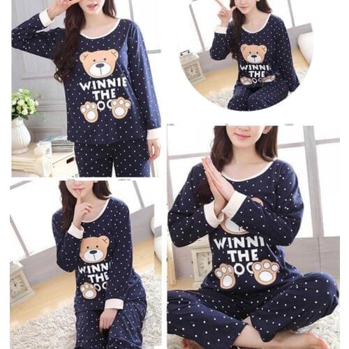 Женские пижамы с длинным рукавом KLV China At AliExpress