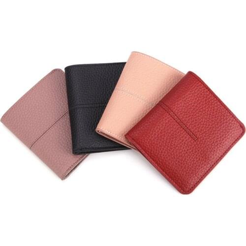 2019 Hot sale high quality women wallet fashion trend slim short wallets genuine leather purse quality assurance