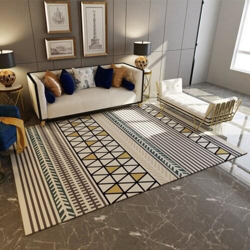 Living room sofa coffee table geometric carpet home decoration bedroom study floor mat modern minimalist Nordic childrens mat