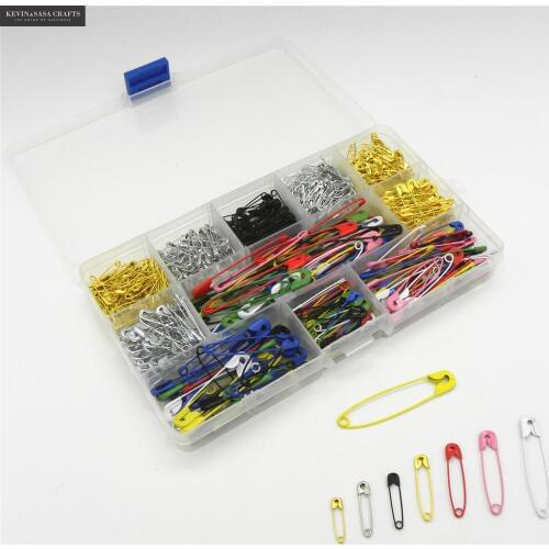 500Pcs/Set Colors Metal Paper Clips Office Accessories DIY Tools High Quality School Suppliers 11 Different Size Clip Photo