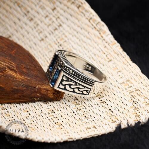 925 silver mens ring. Mens jewelry stone stamped with silver stamp 925 All sizes are available