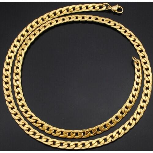 Male necklace cuban link chain necklace men 2020 fashion jewelry on the neck chain necklace gold Accessories best friend