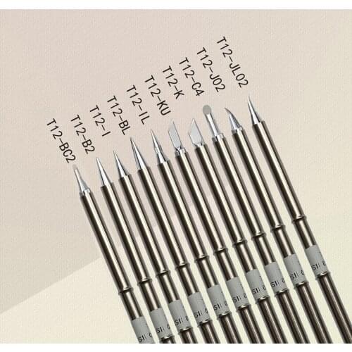 High Quality Black King T12 Soldering Iron Tip, Soldering Iron Tip For 951 Soldering Station(10pcs)