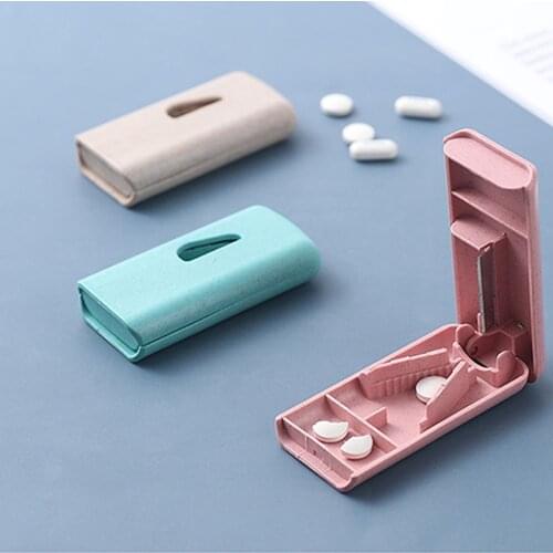New Creative Mini Rectangular Elderly Pill Cutter Tablet Divider Medicine Splitter