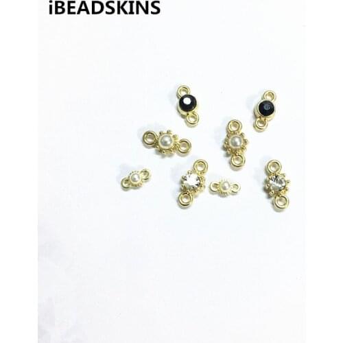New arrival! 200pcs Rhinestone Round shape charm/Connectors for Necklace,Earrings parts, Accessories,hand Made Jewelry DIY