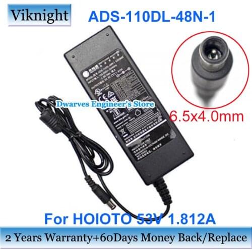Original ADS-110DL-48N-1 530096E HOIOTO Switching Adapter 53V 1.812A 6.5x4.0mm For SOY-5300180 Charger