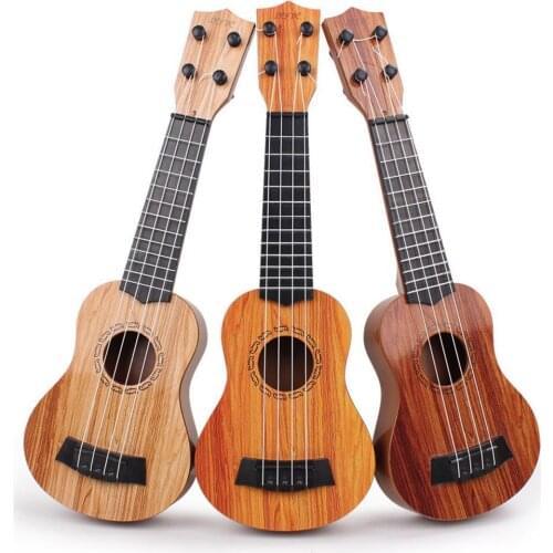 1pc Wooden Ukulele Beginner Portable Travel Guitar Musical Instrument Kids Educational Toy Basic Ukulele Guitar For Starter