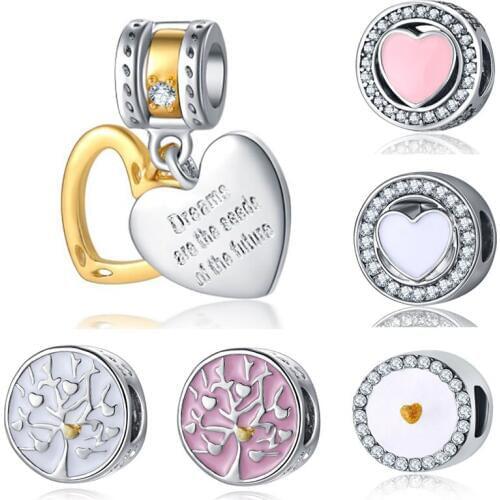 Fit pulsera charms plata de ley plata de ley original bracelet beads jewelry perles pour la fabrication de bijoux charm