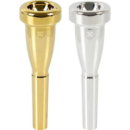 Professional Trumpet Mouthpiece Meg 3C Size for Bach Beginner Musical Trumpet Accessories Parts Gold Silver Trumpet Mouthpiece