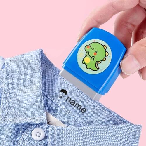QWZ Cute Cartoon Childrens Seal Baby Student Clothes Chapter Custom School Uniform Name Word Waterproof Wash Not Faded Stamp