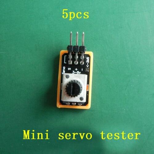 5pcs Super Mini ESC/Servo Tester 4g 25x15mm Spare Parts for DIY RC Airplane/Boat/Car Models Wholesale 3V-8V