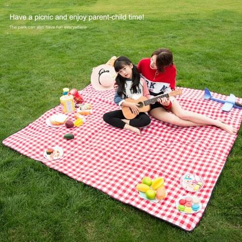 Outdoor Foldable Picnic Mat Thicken Pad Breathable Soft Portable Camping Travel Waterproof Non Stick Grass Beach Blanket