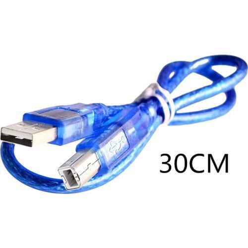 Usb cable with for UNO R3 ATMEGA328P-PU/ATMEGA8U2 and Mega 2560 R3 Mega2560 REV3 ATmega2560-16AU Board 2.0 printer (30cm)