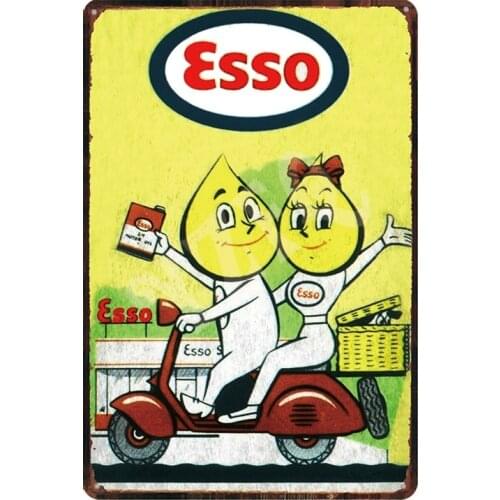 Vintage Metal Plaques Tin Signs Motor Oil Shabby Chic Motor Home Wall Bar Home Art Retro Garage Decor 30X20CM DU-2150