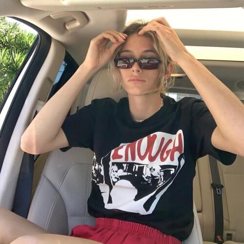 Retro black short-sleeved T-shirt womens summer street loose top O Neck Pullover Short Sleeve T Shirt Women y2k top Women top