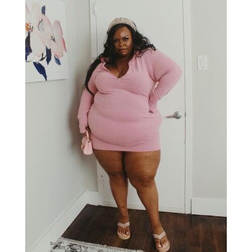 Women Autumn Long-sleeved Casual Sexy Bodycon Black Dress Elegant with Zipper Festival Clothing Vestidos Outfits Plus Size 5XL