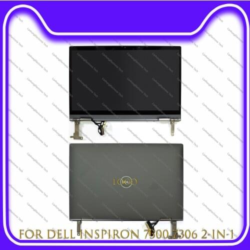 13.3-inches LCD Panel Touch Screen Digitizer Full Assembly FHD 4K UHD For Dell Inspiron 13 7300 7306 2-in-1 P124G002 P125G002