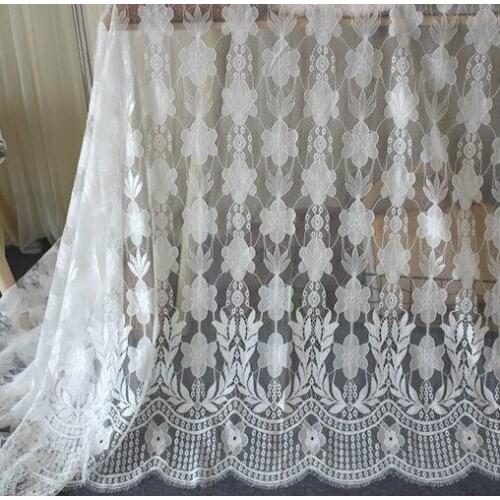 1.5m wide glass yarn flower net yarn eyelash lace dress dress accessories DIY wedding dress material