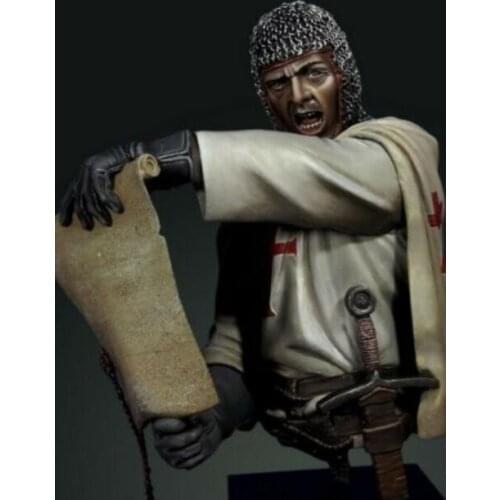 1/9 Scale Unpainted Resin bust Knight Templar collection bust